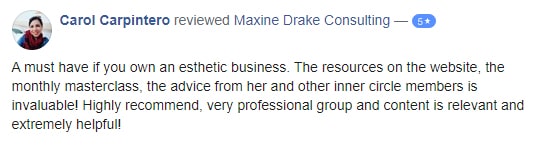 Maxine Drake Consulting testimonial - Carol Carpintero