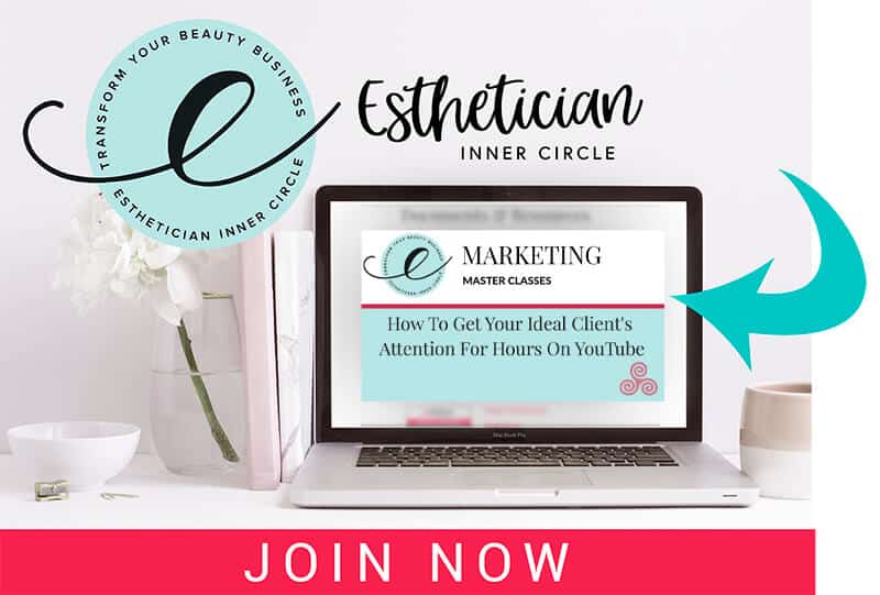 Maxine Drake masterclass how to get more esthetician clients from youtube